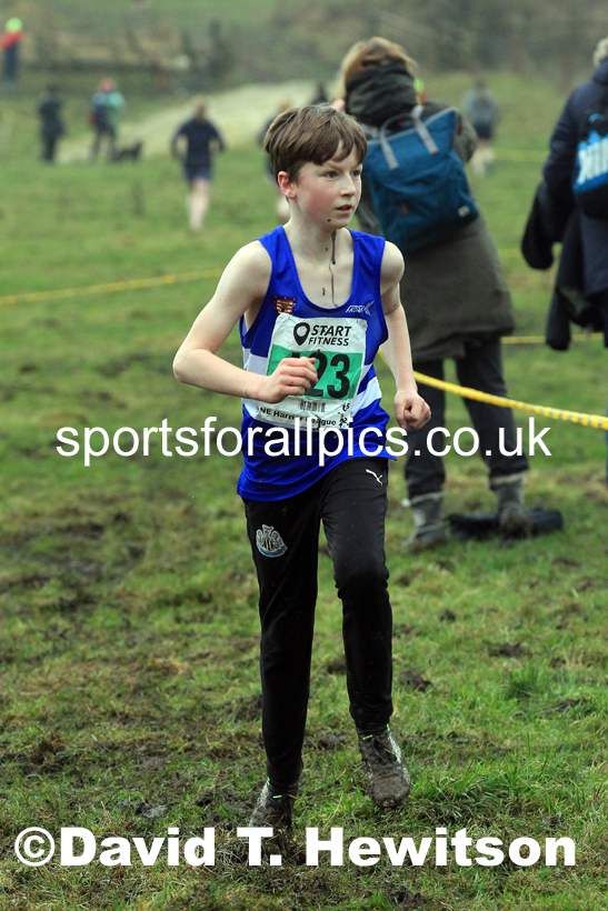 Boys under-15s 2022 North Eastern Harrier League, Thornley Farm, Peterlee, County Durham. Photo: David T. Hewitson/Sports for All Pics